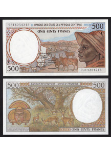 GABON (C.A.S.) 500 Francs 1993 Fior di Stampa